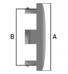 Mütsid VOLVO 60 mm mustad läikivad hind ja info | Lisaseadmed | kaup24.ee