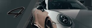 Самоклеящийся значок PORSCHE 911 CARRERA 4 3x1,8 см Черный цена и информация | Дополнительные принадлежности | kaup24.ee