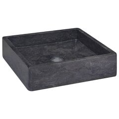 valamu, must, 40x40x10 cm, marmor hind ja info | Kraanikausid, valamud | kaup24.ee