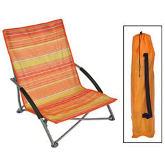 HI Складной пляжный стул, оранжевый цена и информация | Садовые стулья, кресла, пуфы | kaup24.ee