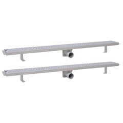 lineaarne äravoolusüsteem 2 tk 1030x140 mm roostevaba teras цена и информация | Душевые сливы | kaup24.ee