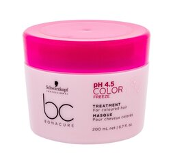 Маска для волос Schwarzkopf BC Bonacure pH 4.5 Color Freeze  200 мл цена и информация | Маски, масла, сыворотки | kaup24.ee