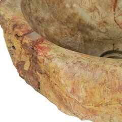 valamu 45 x 35 x 15 cm, fossiilidega kivi, kreemjas hind ja info | Kraanikausid, valamud | kaup24.ee