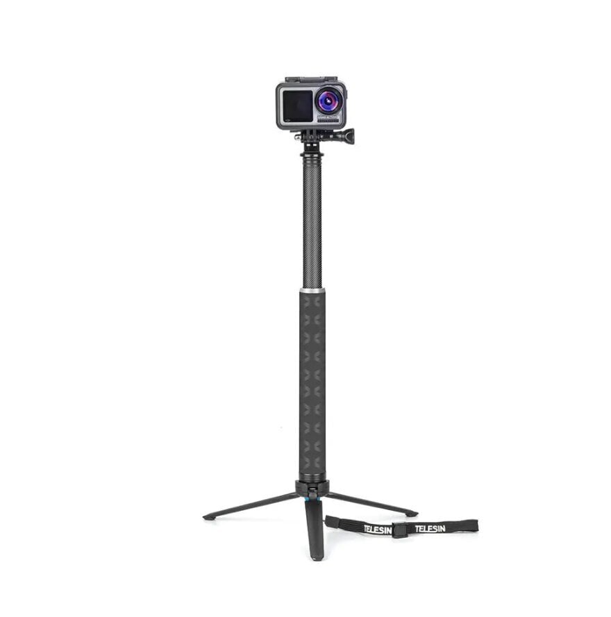 Selfie stick Telesin spordikaameratele 0,9m (GP-MNP-90T) hind ja info | Videokaamerate lisatarvikud | kaup24.ee