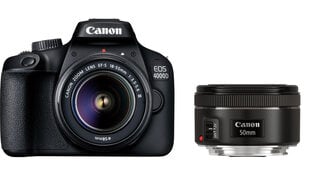 Canon EOS 4000D + EF-S 18-55mm III + EF 50mm f/1.8 STM hind ja info | Fotoaparaadid | kaup24.ee