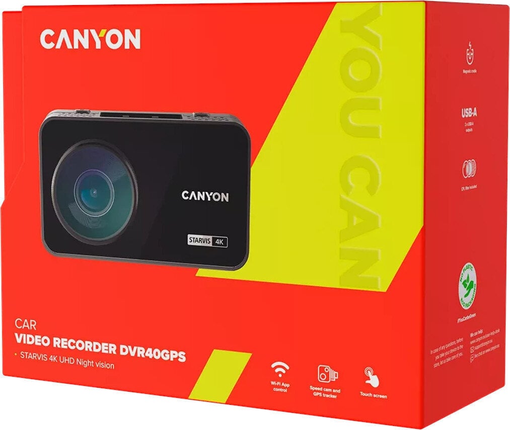 Canyon autokaamera CDVR-40GPS hind ja info | Fotoaparaadid | kaup24.ee