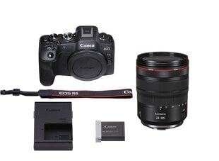 Canon EOS R8 + RF 24-105mm f/4L IS USM (must) hind ja info | Fotoaparaadid | kaup24.ee