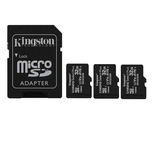 MÄLU MICRO SDHC 32GB UHS-I/3PACK SDCS2/32GB-3P1A KINGSTON цена и информация | Fotoaparaatide mälukaardid | kaup24.ee