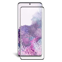 Bestsuit Nano 5D täielikult kaetud ja liimitud painduv karastatud klaas Samsung Galaxy S20 (G980) must hind ja info | Ekraani kaitsekiled | kaup24.ee