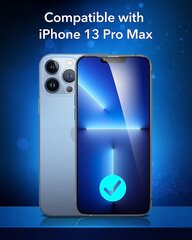 ESR 3 Piece iPhone 13 Pro Max Display Protection Film, совместимая с iPhone 13 Pro Max с практической помощи по позиционированию, твердостью 9H, HD Clear Display Film цена и информация | Защитные пленки для телефонов | kaup24.ee