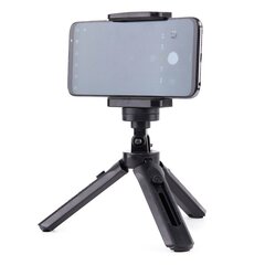 Mini statiivi selfie fotohoidik telefoni kaamerale GoPro kaamera 16-21cm must цена и информация | Держатели для телефонов | kaup24.ee