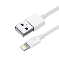 USB-A kaabel – Lightning MFI 1,8 m sertifitseeritud valge 10166241 hind ja info | Mobiiltelefonide kaablid | kaup24.ee