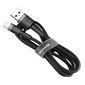 Vastupidav nailonkaabel USB kaabel Iphone Lightning QC3.0 2A 3M must ja hall 10182881 hind ja info | Mobiiltelefonide kaablid | kaup24.ee