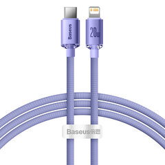 Kaablikaabel kiireks laadimiseks ja andmeedastuseks USB-C Iphone Lightning 20W 1,2m lilla 10183691 hind ja info | Mobiiltelefonide kaablid | kaup24.ee