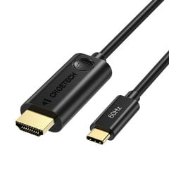 Adapterikaabel USB Type C – HDMI 2.0 4K 60Hz 1.8m must 10166171 hind ja info | Mobiiltelefonide kaablid | kaup24.ee