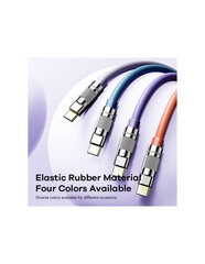 REMAX Wefon Series Lighted Elastic Cable RC-C052 (USB - Type C), темно-серый цена и информация | Кабели для телефонов | kaup24.ee