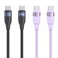 Usams Kabel U85 USB-C na USB-C 100W 1.2m PD Fast Charging fioletowy|purple SJ632USB03 (US-SJ632) hind ja info | Mobiiltelefonide kaablid | kaup24.ee