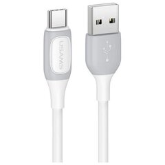 Usams US-SJ596 kaabel USB-C | 3A 1m valge hind ja info | Mobiiltelefonide kaablid | kaup24.ee