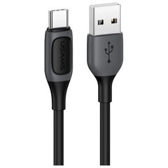 Кабель Usams US-SJ596 USB-C | 3A 1m черный цена и информация | Кабели для телефонов | kaup24.ee