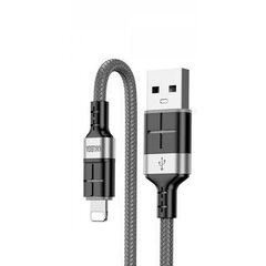 KAKUSIGA KSC-696 USB-A -> Lightning laadimiskaabel 15W | 120 cm hall hind ja info | Mobiiltelefonide kaablid | kaup24.ee