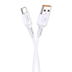 KAKUSIGA KSC-805 USB-A -> USB-C laadimiskaabel 15W | 3A | 100 cm valge hind ja info | Mobiiltelefonide kaablid | kaup24.ee