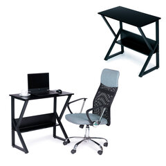 Arvutilaud riiuliga, laud, kontorilaud, mängulaud 80x40cm hind ja info | Arvutilauad, kirjutuslauad | kaup24.ee