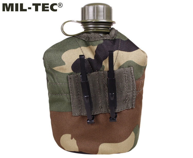 Turismipudel veepudel Mil-Tec LC2 US 1000 ml Woodland hind ja info | Joogipudelid | kaup24.ee