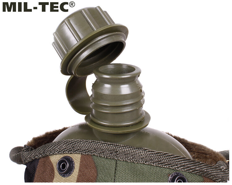 Turismipudel veepudel Mil-Tec LC2 US 1000 ml Woodland hind ja info | Joogipudelid | kaup24.ee