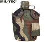 Turismipudel veepudel Mil-Tec LC2 US 1000 ml Woodland hind ja info | Joogipudelid | kaup24.ee