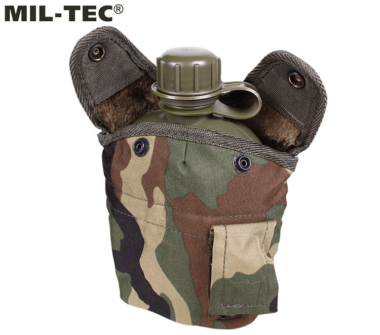 Turismipudel veepudel Mil-Tec LC2 US 1000 ml Woodland hind ja info | Joogipudelid | kaup24.ee