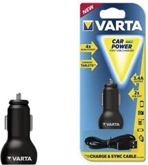 Varta 57931, USB 2.0 x 2, 3.4A цена и информация | Зарядные устройства для телефонов | kaup24.ee