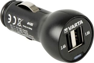 Autolaadija Varta -57931 USB 2.0 x 2 hind ja info | Mobiiltelefonide laadijad | kaup24.ee