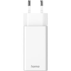 Hama laadija Quick Charger USB-C 65W USB-C PD, USB-A QC, valge 201643 hind ja info | Mobiiltelefonide laadijad | kaup24.ee