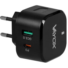 Сетевое зарядное устройство премиум-класса VA0001 Vayox USB Quick Charge 3.0 + PD 20W цена и информация | Зарядные устройства для телефонов | kaup24.ee