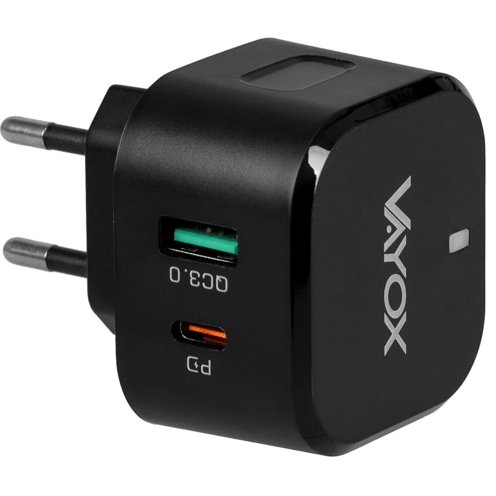 USB Quick Charge 3.0 + PD 20W premium line võrgulaadija VA0001 Vayox цена и информация | Mobiiltelefonide laadijad | kaup24.ee