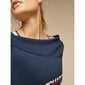 Dressipluus ilma kapuutsita, naiste Tommy Hilfiger Crop V Neck Tumesinine цена и информация | Naiste pusad | kaup24.ee