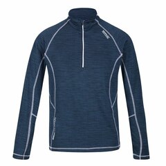 Pikkade varrukatega T-särk, meeste Regatta Yonder Half-Zip Tumesinine hind ja info | Meeste T-särgid | kaup24.ee