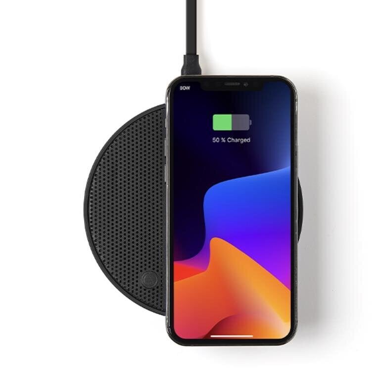 Lexon Design OSLO Energy + QI Charger Speaker Must hind ja info | Mobiiltelefonide laadijad | kaup24.ee