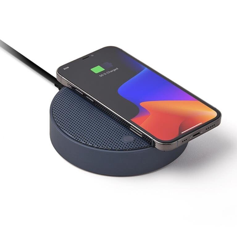 Lexon Design OSLO Energy + QI Charger Speaker Must hind ja info | Mobiiltelefonide laadijad | kaup24.ee