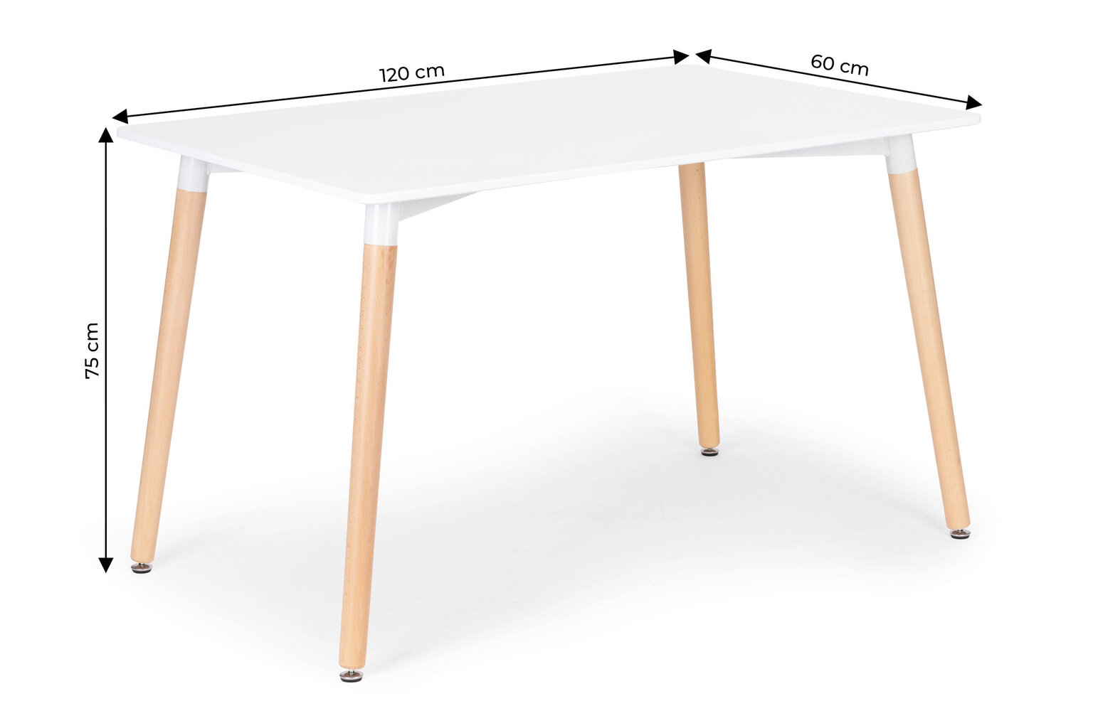 Kaasaegne laud söögituppa elutuppa kööki 120x60 cm hind ja info | Köögi- ja söögilauad | kaup24.ee