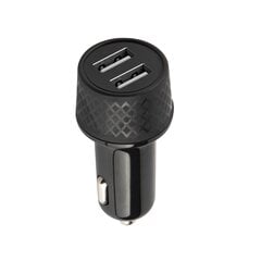 Forever car charger 1xUSB 2,4A + 1xUSB QC 3.0 LA-03 black цена и информация | Зарядные устройства для телефонов | kaup24.ee
