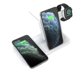 Juhtmeta laadija Logitech Powered 3-IN-1 - 3 seadmele (iPhone / Android, Airpods, Apple Watchi laadija) hind ja info | Mobiiltelefonide laadijad | kaup24.ee