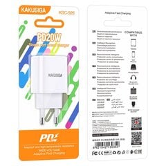 KAKUSIGA KSC-926 laadija PD | 20W | USB-C valge hind ja info | Mobiiltelefonide laadijad | kaup24.ee