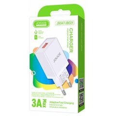 Jokade JB047 laadija USB | 3A valge hind ja info | Mobiiltelefonide laadijad | kaup24.ee