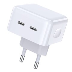 Jokade JB039 laadija PD | 20W | 2 x USB-C valge hind ja info | Mobiiltelefonide laadijad | kaup24.ee