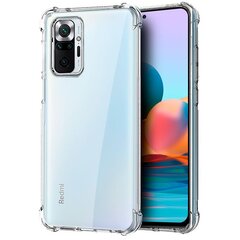 Fusion Anti Shock Case 1 mm kaitseb silikoonist ümbris Xiaomi Redmi Note 10 Pro läbipaistev hind ja info | Telefoni kaaned, ümbrised | kaup24.ee