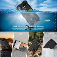 Смартфон Oukitel WP5 Outdoor Outdoor без контракта, 8000 мАч аккумулятор на открытый сотовый телефон IP68, 4G Dual Sim, 4GB 32GB, 128 ГБ расширяется, Android 10, Global Version 5.5 цена и информация | Мобильные телефоны | kaup24.ee