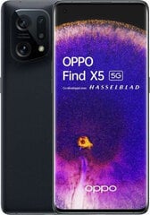 Nutitelefonid Oppo Find X5 5G 6,55" Snapdragon 888 Must 8 GB RAM 256 GB hind ja info | Telefonid | kaup24.ee