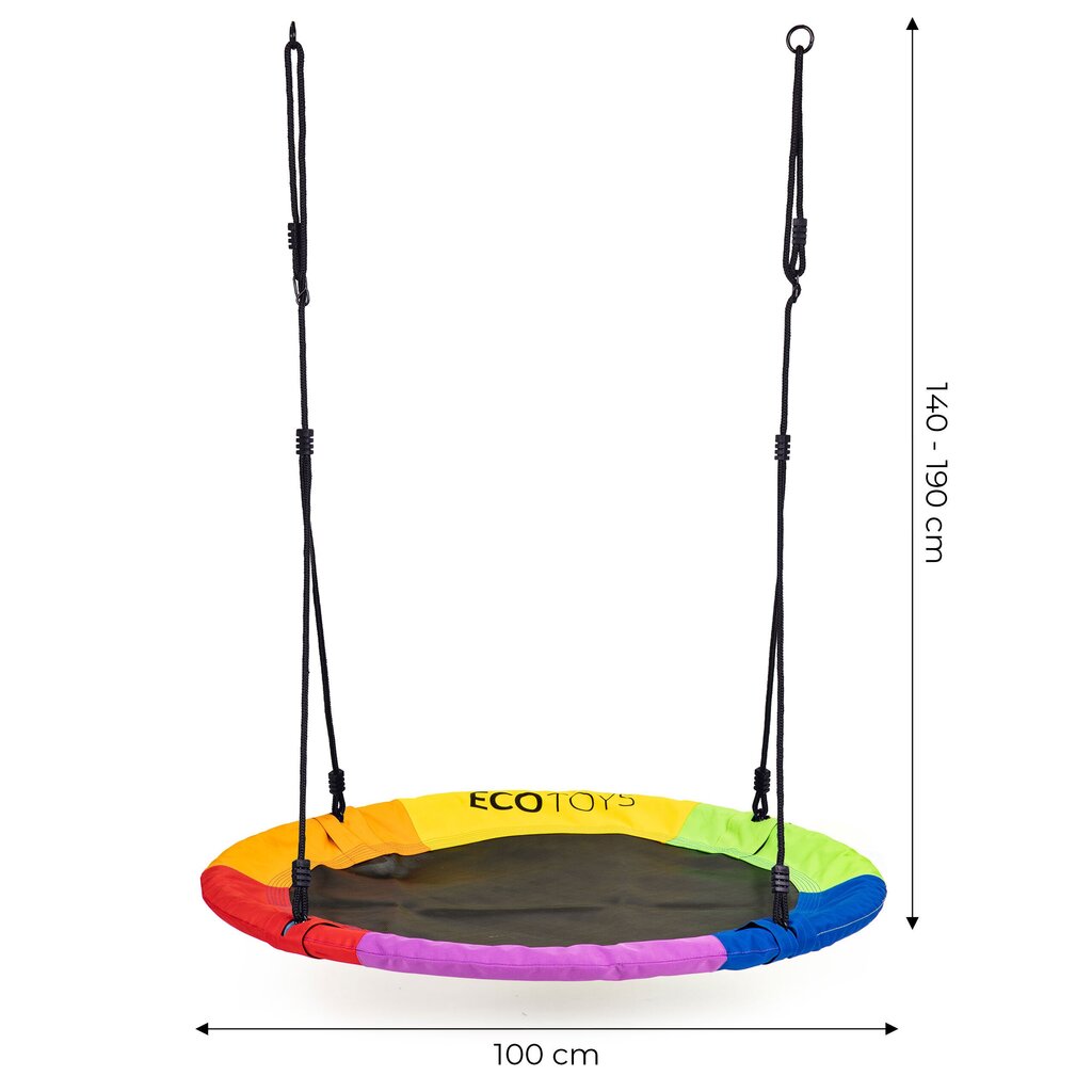 Aiakiik, 100 cm, mitmevärviline ECOTOYS hind ja info | Mänguasjad (vesi, rand ja liiv) | kaup24.ee