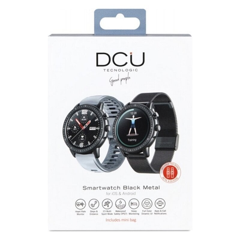 Nutikell DCU 34157055 1,3" IP67 Must цена и информация | Nutikellad (smartwatch) | kaup24.ee